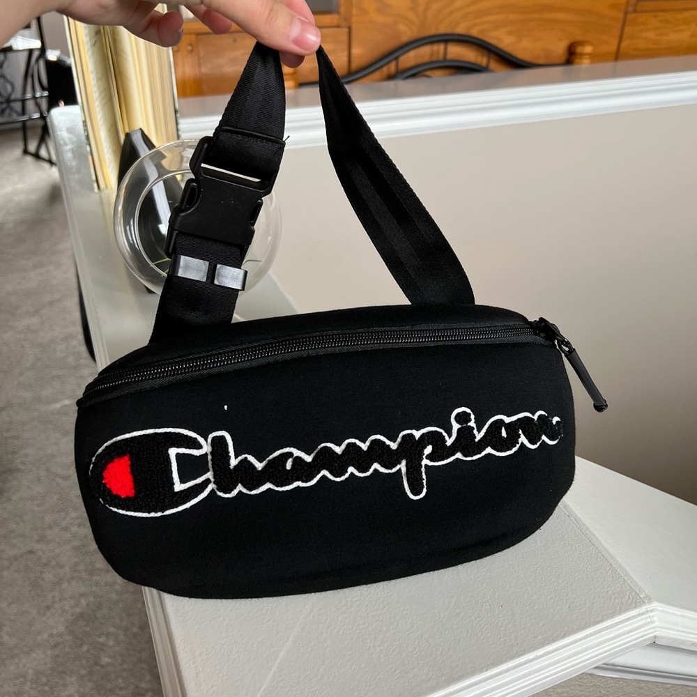 Large Black Champion Fanny pack